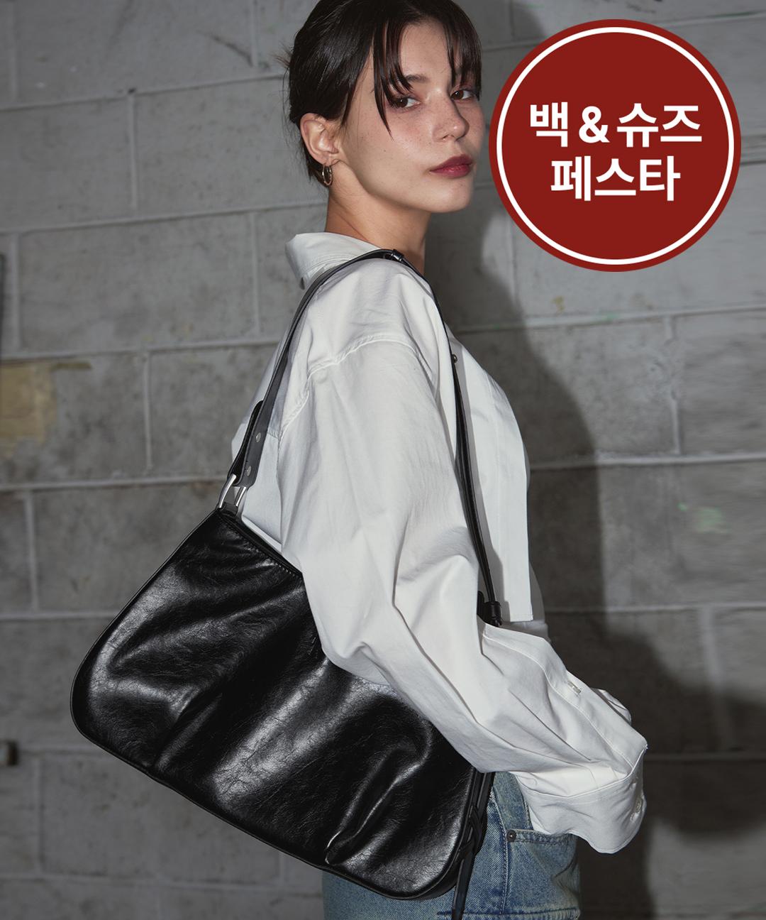 레더리 [하객룩 가방] 셀렉트 크로스 숄더백 [BLACK]