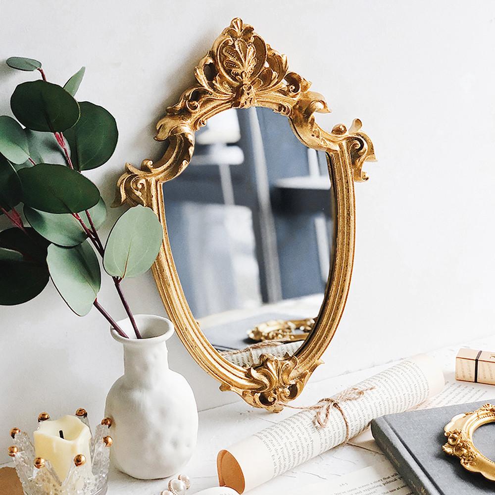 엔틱 프렌치 벽거울 골드 프레임 금장 인테리어 벽걸이 거울