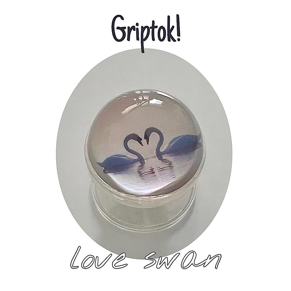 love swan griptok : 러브 백조 반구 그립톡 하트 , 사인코사인