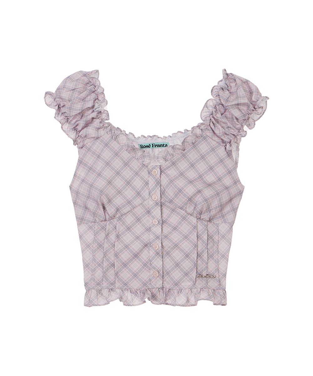 로제프란츠 Frill Shirring Sleeveless [Pink]