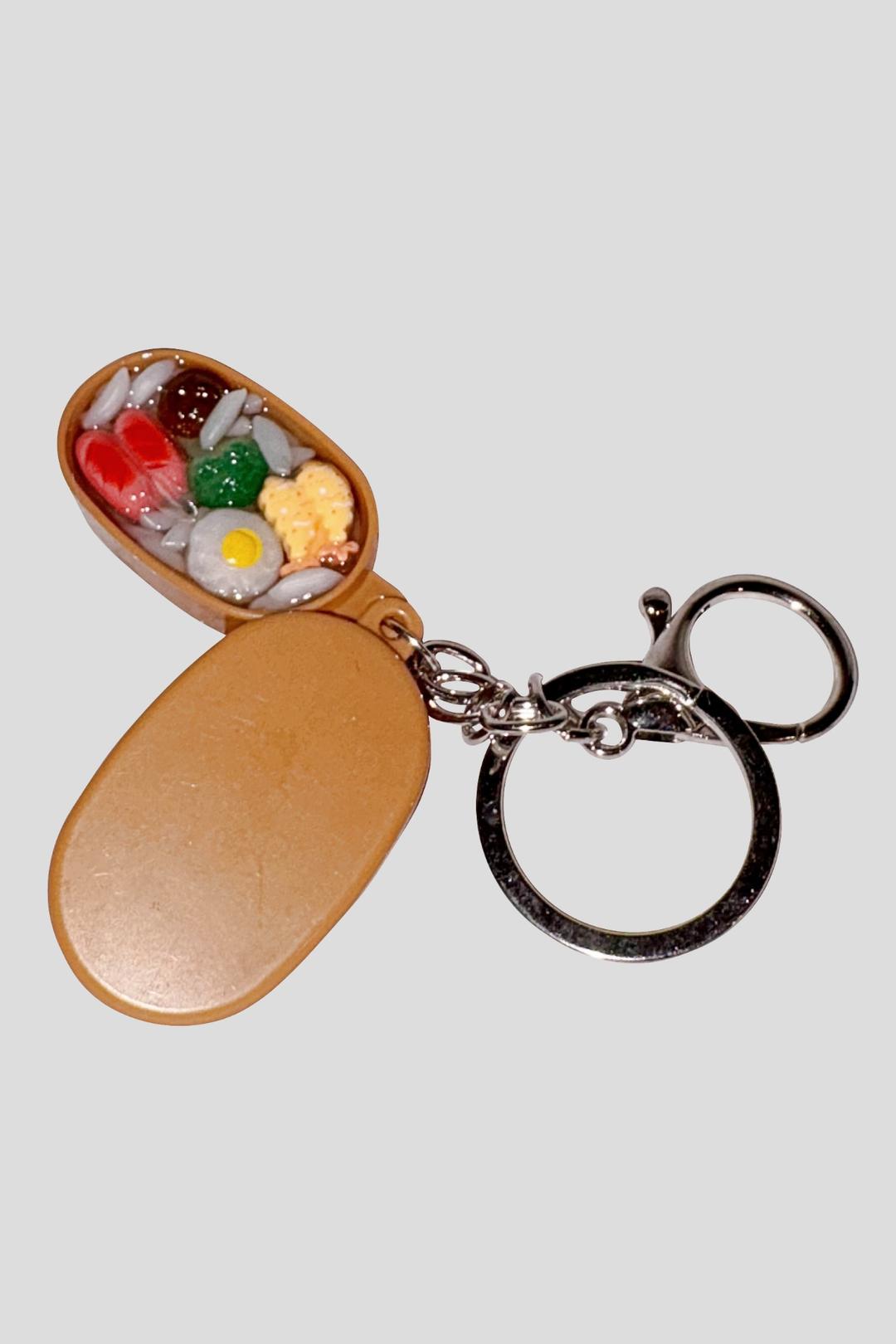 Color Bento Keyring (brown)