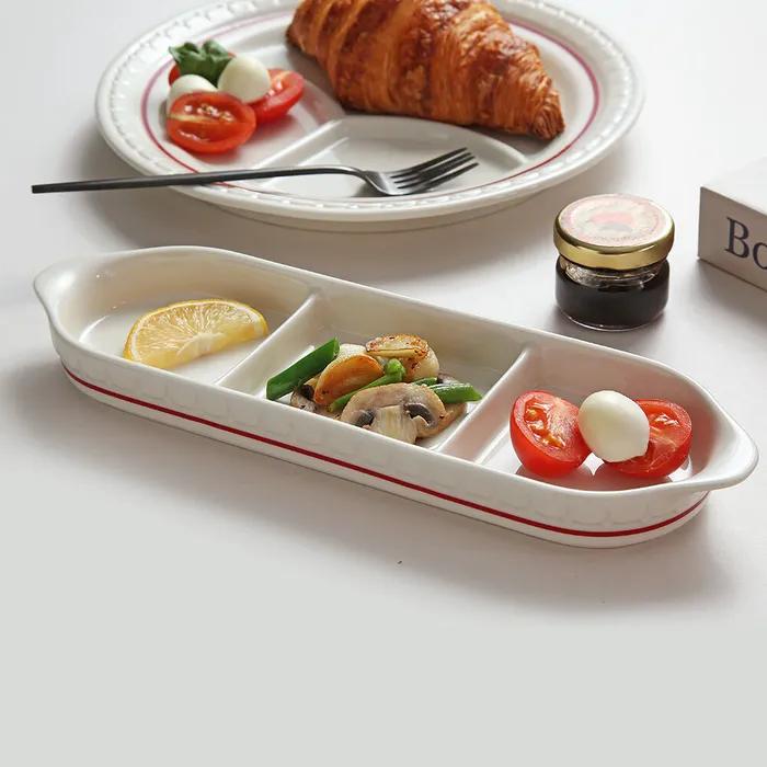 시라쿠스 쉐난고 카디날 레트로 3칸 나눔접시 27.3cm