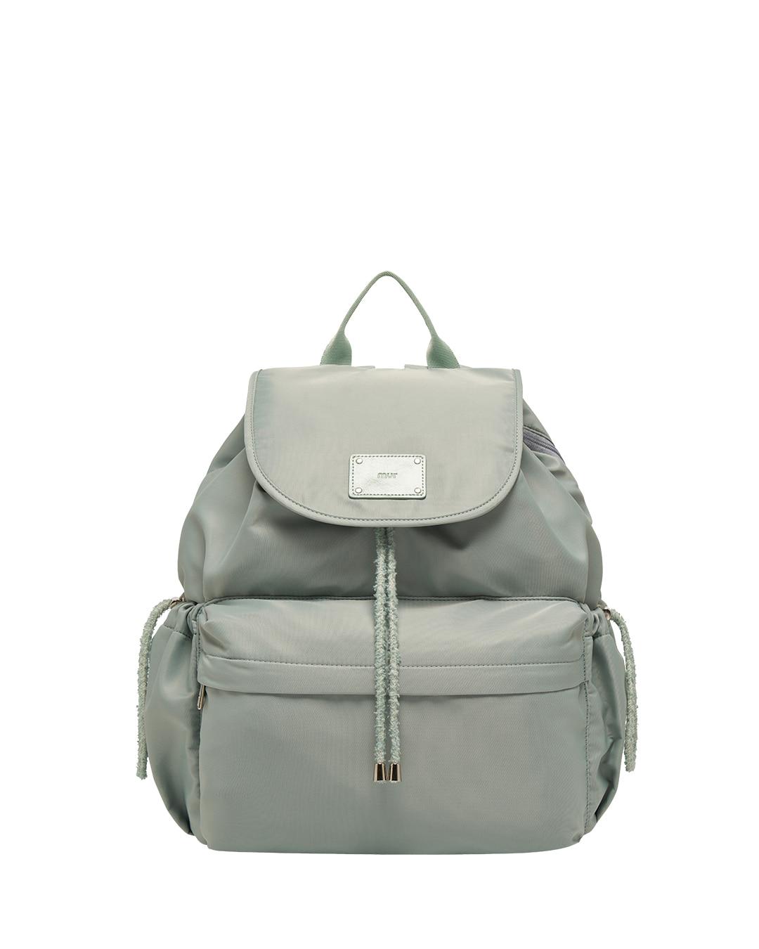 Fluffy string backpack-플러피 스트링 백팩 / Recycle mint grey
