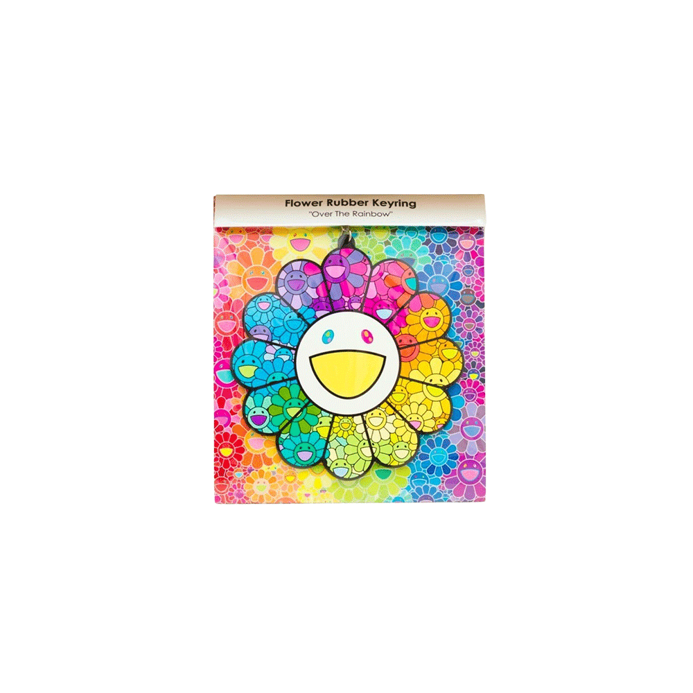 카이카이키키 플라워 러버 키링 오버 더 레인보우