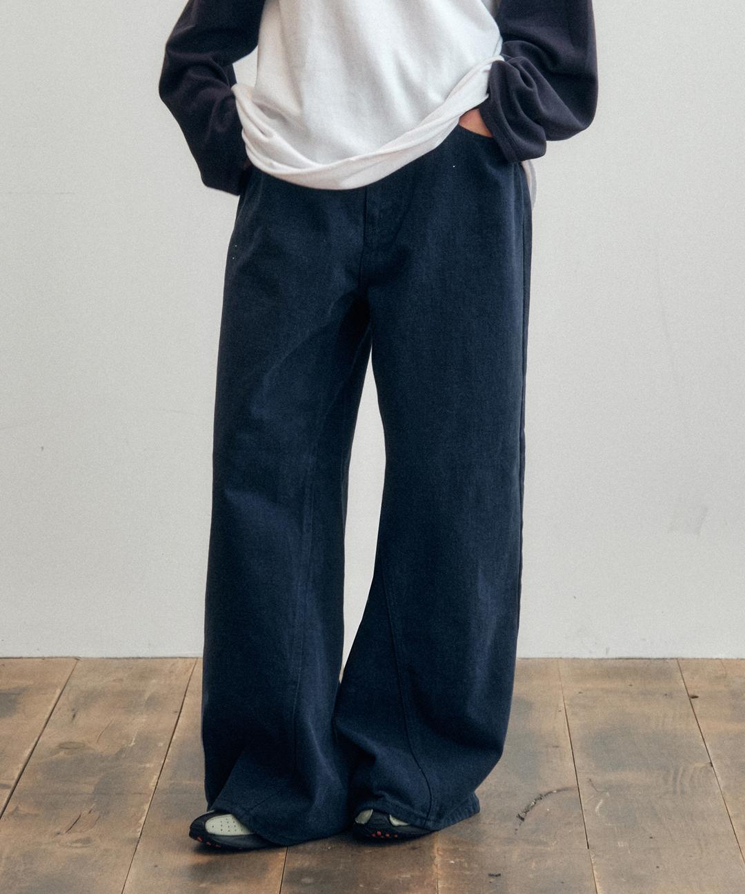 씨타 Velu Inside Curved Over Pants_CTD423(3color)