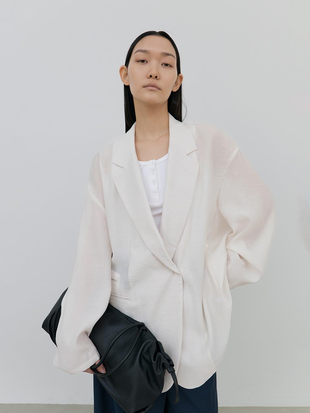 Twist Over Tie Jacket (shell ivory)