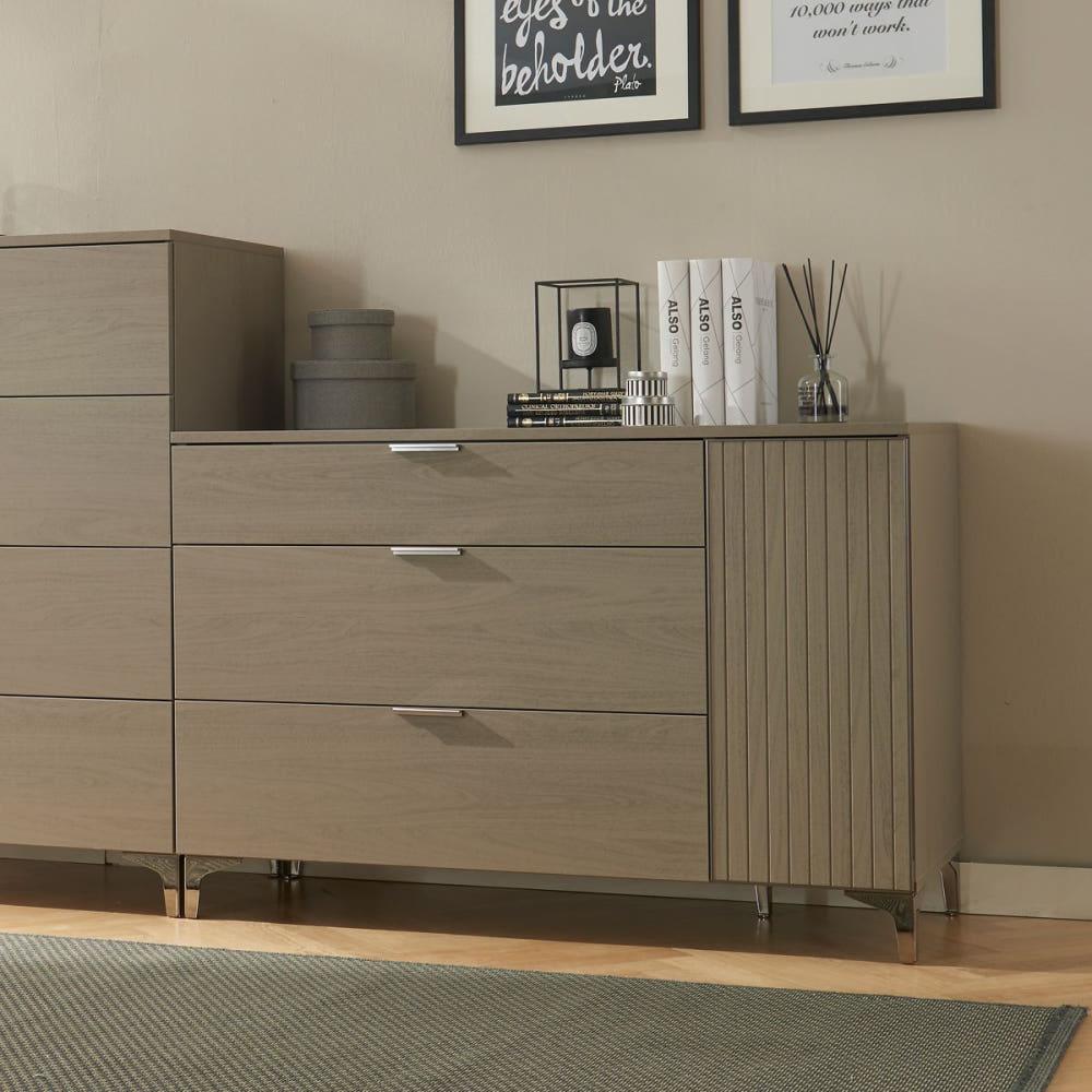 리바트 브라노 서랍장 와이드체스트 (상판 유리 포함)