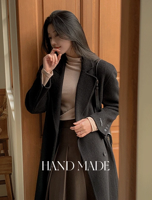 [HANDMADE/오늘출발]브랜던 프리미엄 더블 울 핸드메이드 롱 코트 (S-L/3만장돌파/울코트/데일리룩/하객룩/겨울코트/출근룩)
