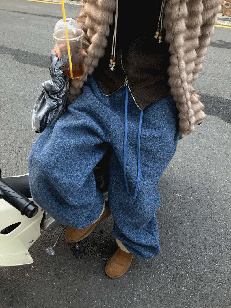 솔트 부클 팬츠