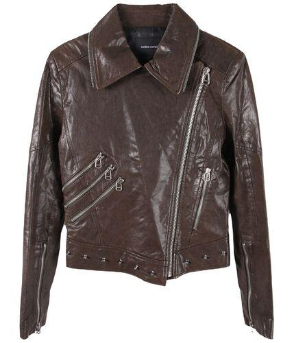 CODES COMBINE  쉽스킨 레더 자켓 여 (XS)