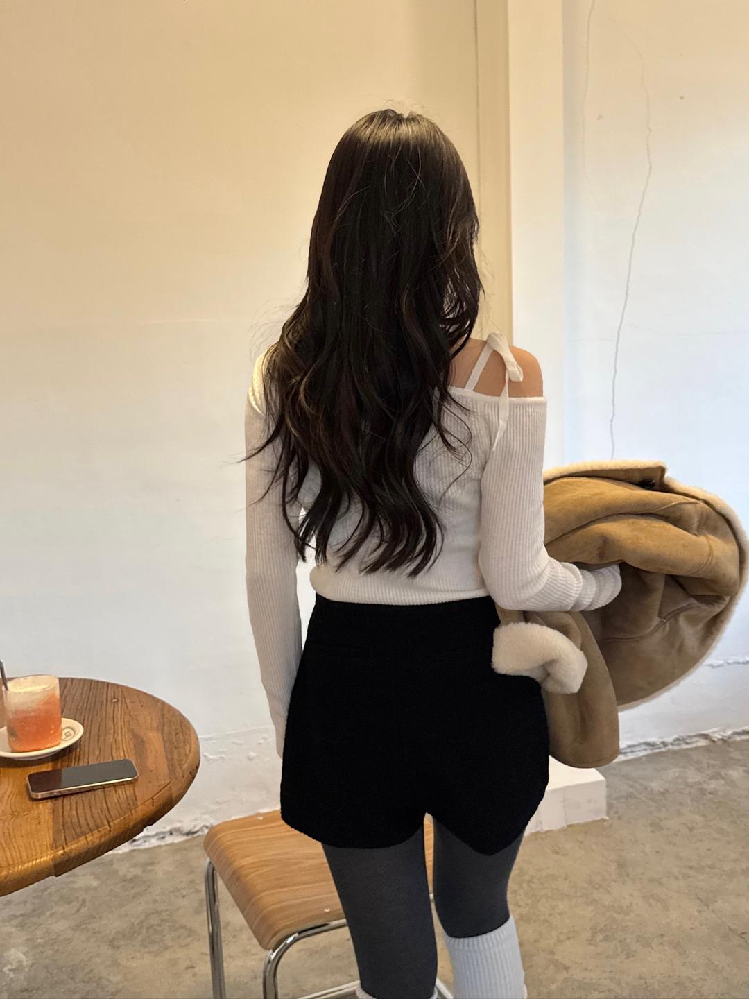 몽드 울 부클 트위드 팬츠(2col) 숏팬츠 트위드팬츠 울팬츠 연말룩