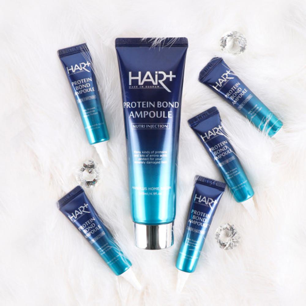 헤어플러스 손상모케어 단백질 본드 앰플 에센스 145ml +15ml 5개