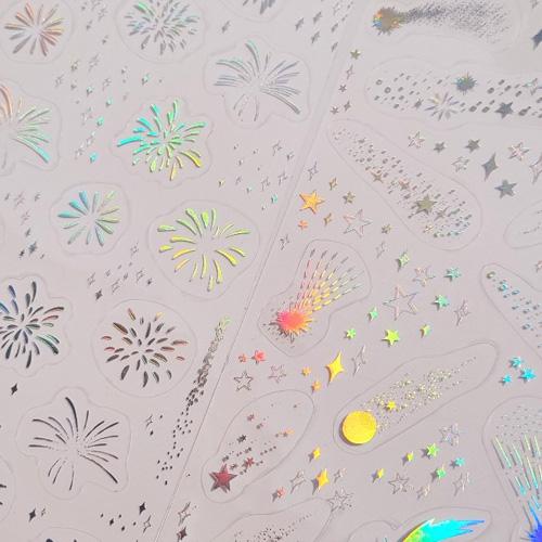 별똥별&폭죽 홀로그램스티커