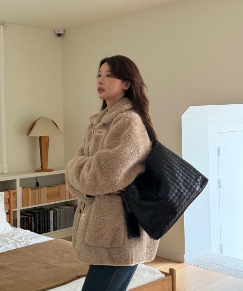 ANC WEAVING MESH BAG_BLACK