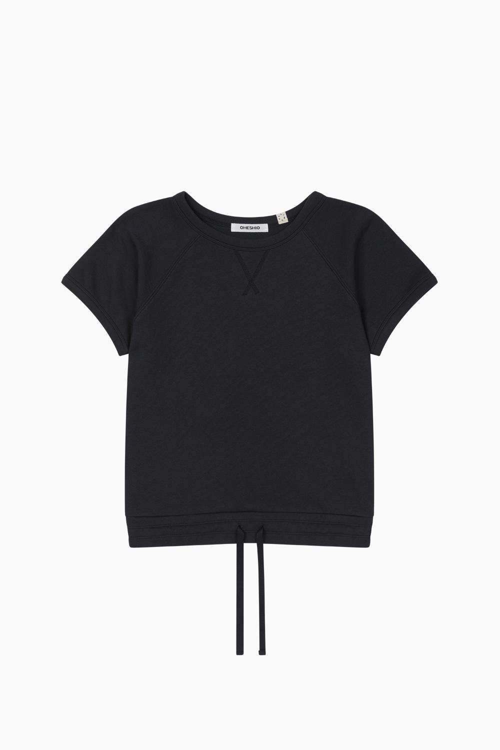 RAGLAN SHORT-SLEEVE SWEATSHIRT, NAVY