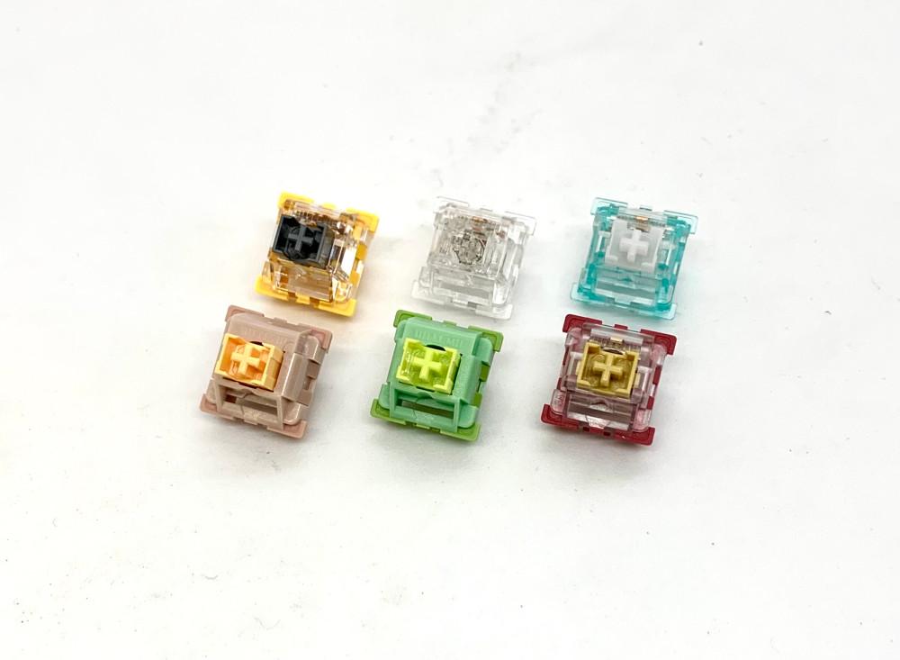 [3PIN] OUTEMU 오테뮤 라임 복숭아 판다 크리스탈 오션블루 저소음 리니어 택타일 기계식 키보드 스위치 10pcs