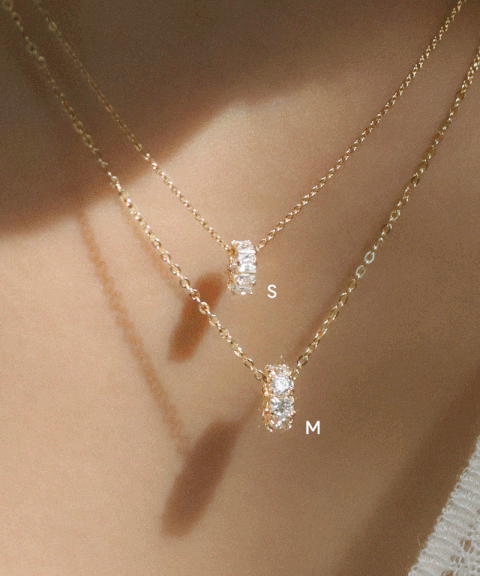 [14k] 레페 도넛 목걸이