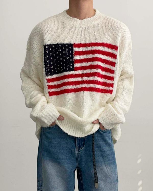 America Loose-Fit Knit (4color)