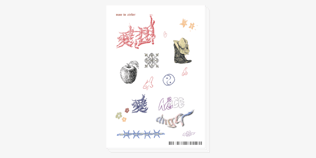 Vintage tattoo sticker 2