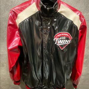 엘지트윈스 L 유광점퍼 구로고 LG트윈스 야구 잠바