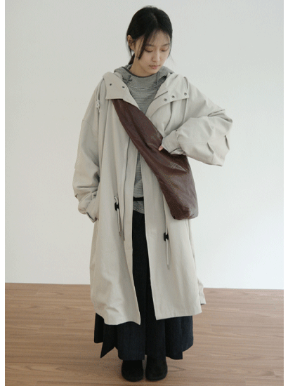 후드 롱 사파리 점퍼 (3c)