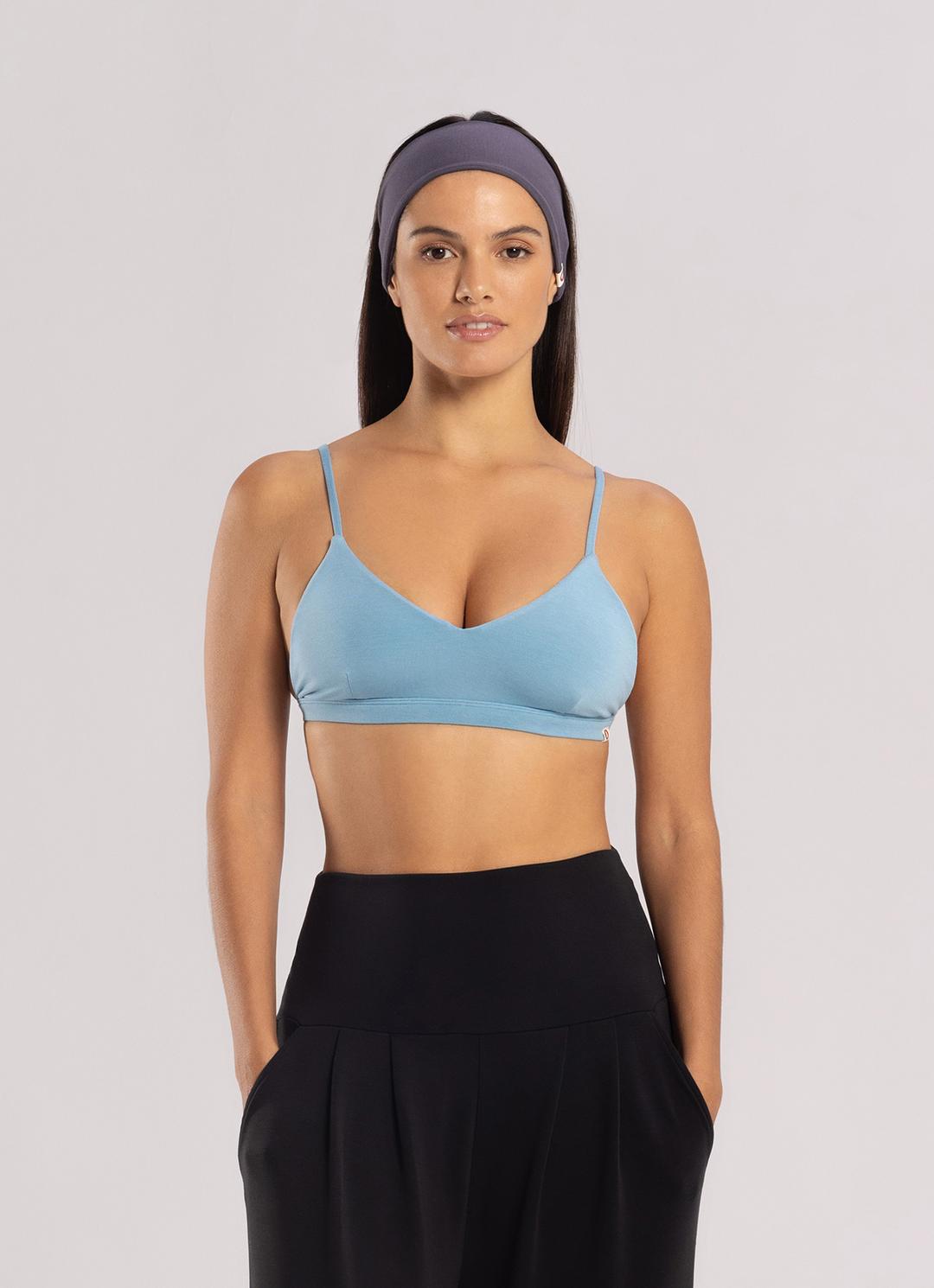 One-tone bra top_Delphinium Blue