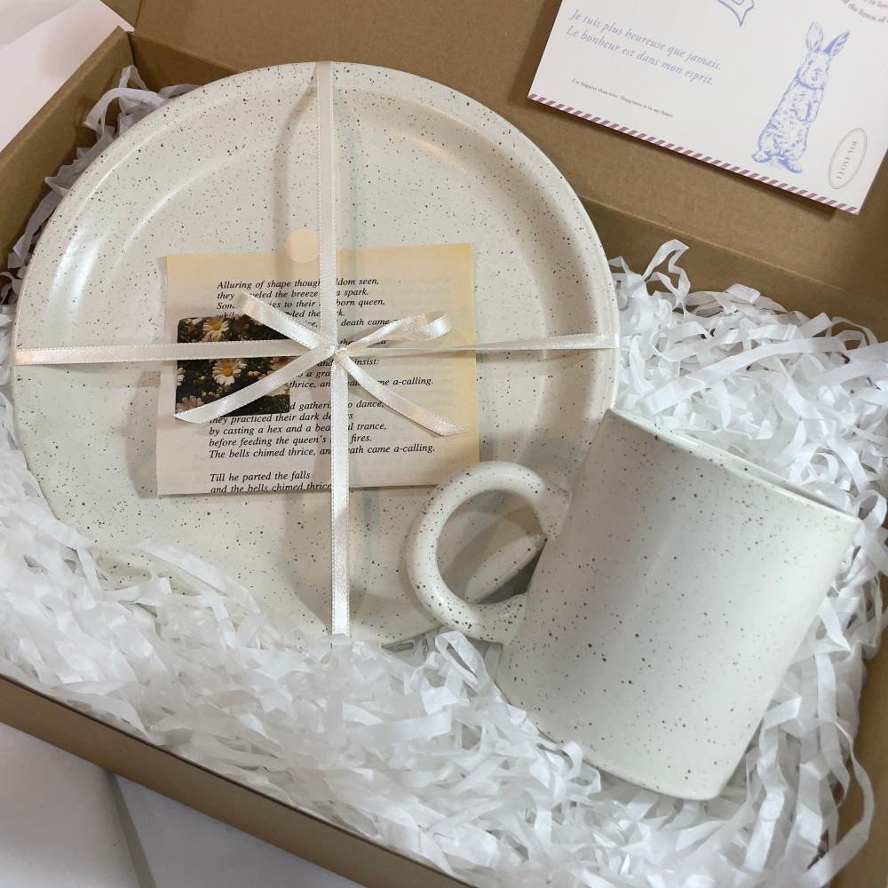 모던 도자기 플레이트 접시+머그잔 선물세트 집들이선물