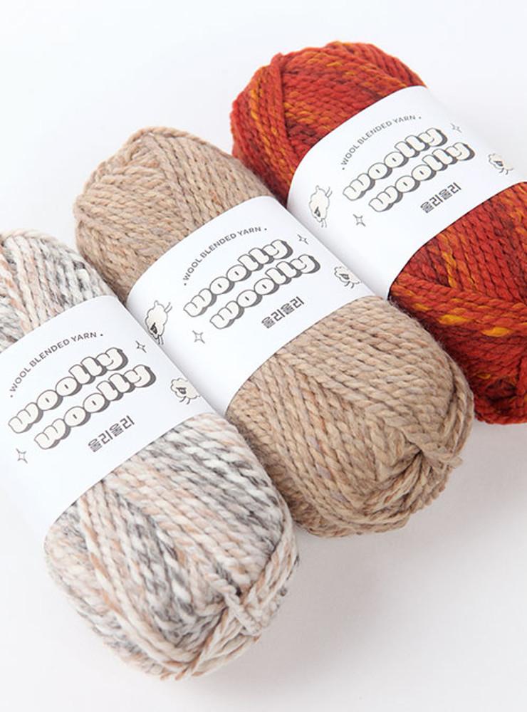 울리울리(Woolly Woolly) (1볼/100g±5g)바늘이야기/손뜨개/털실/목도리/머플러/뜨개실/뜨게실