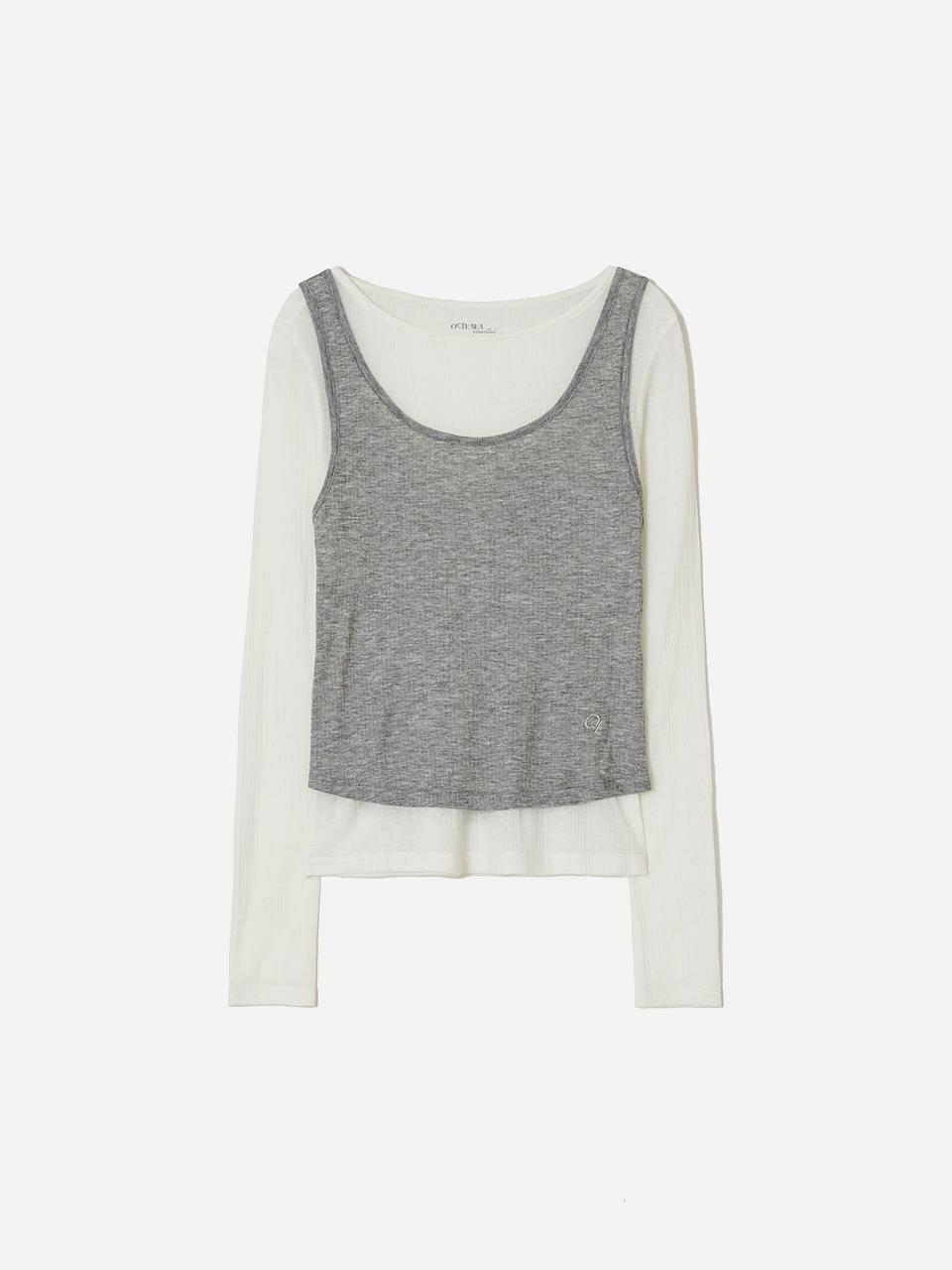 Essential Wool Tencel Twin Set Ivory