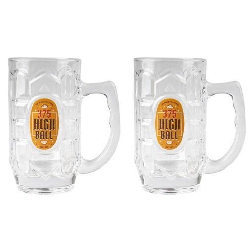 코코리 375 하이볼잔 오렌지 375ml, 지름 75mm x ..., 2개