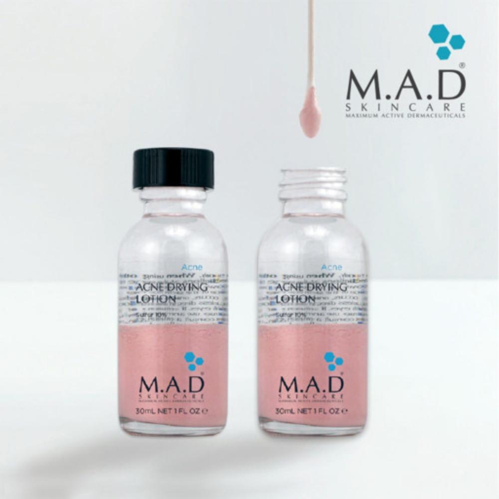 매드스킨 핑크스팟 아크네드라잉로션 30ml+면봉+10종샘플set M.A.D