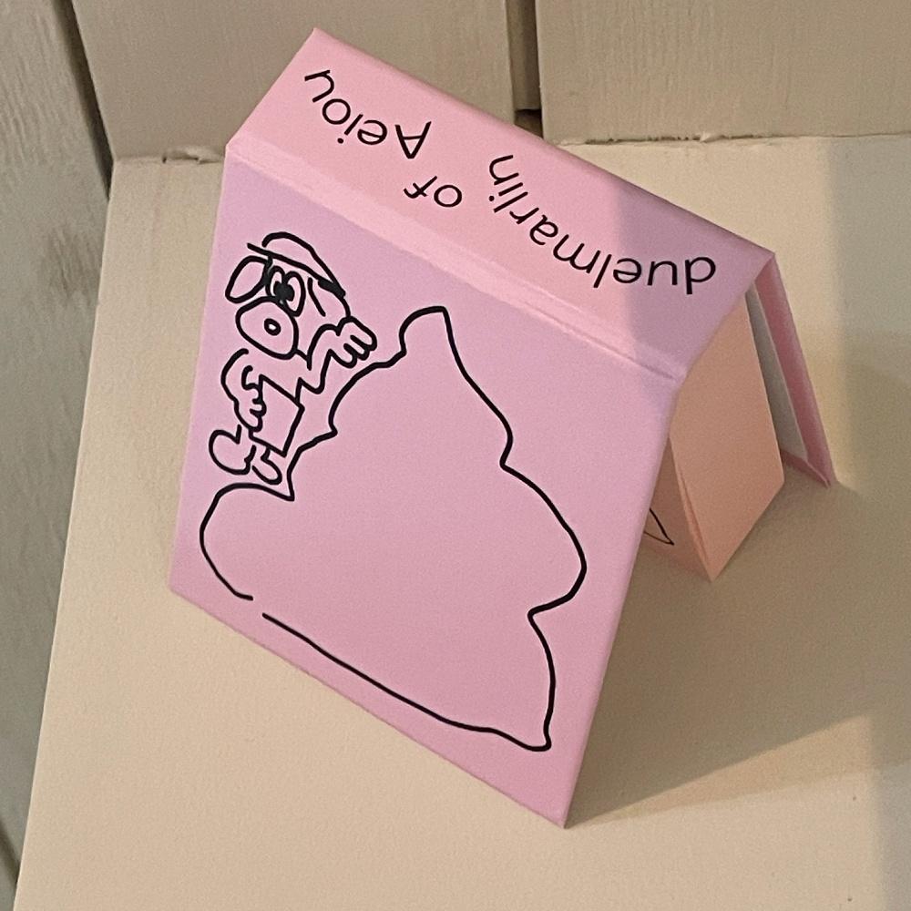 Ding Ding Memo Book (Pink Poop Post-it)