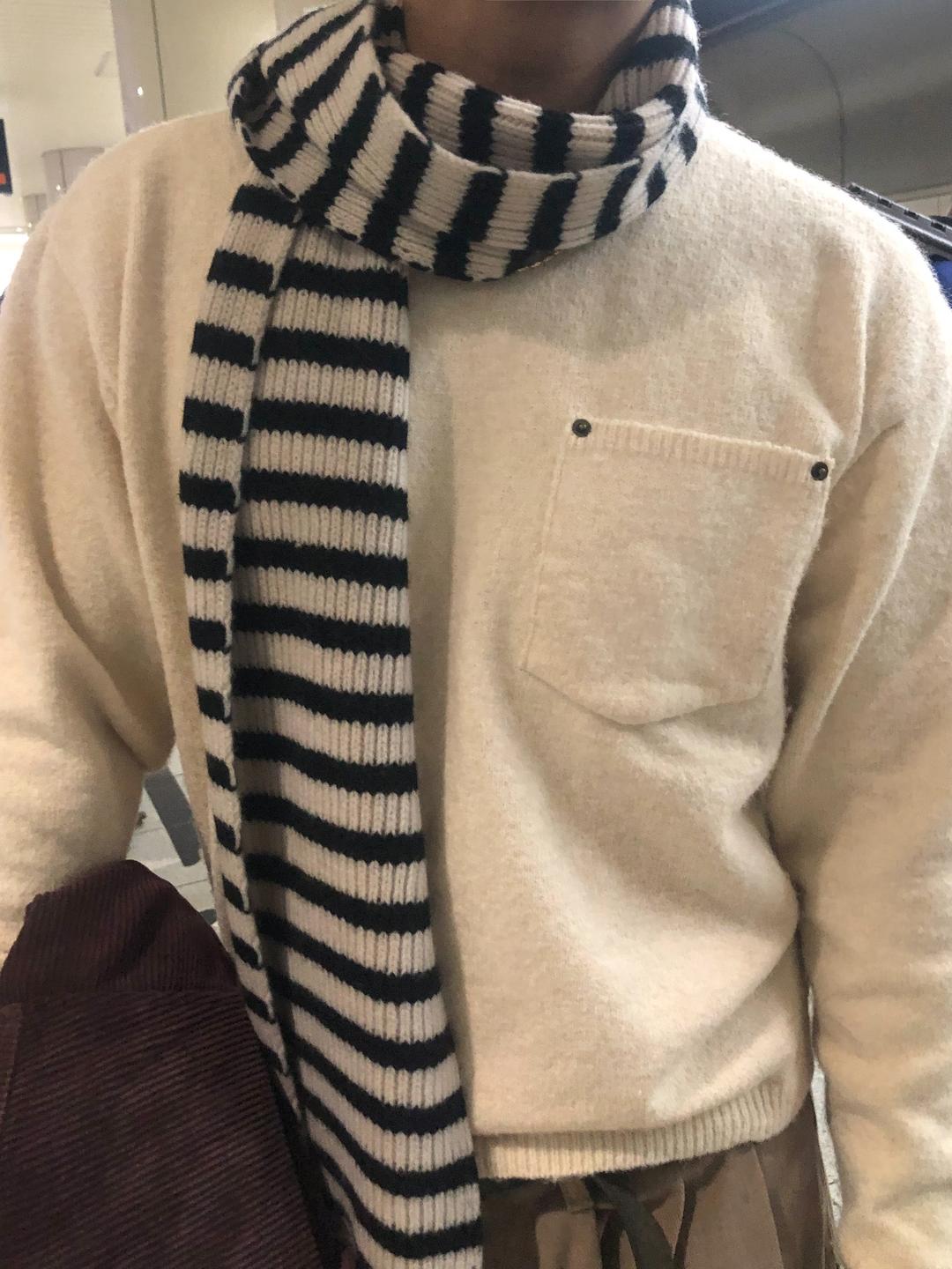 SAINT STRIPE WOOL MUFFLER