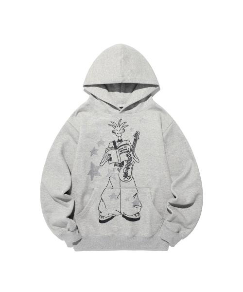 [X PUFFYBOOKCLUB] DREAM A ROCKSTAR HOODIE_GREY(IK2EFMM416B)