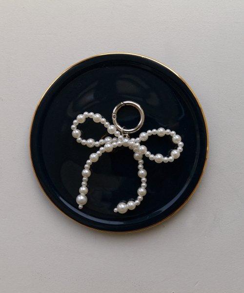 Pearl Ribbon Keyring