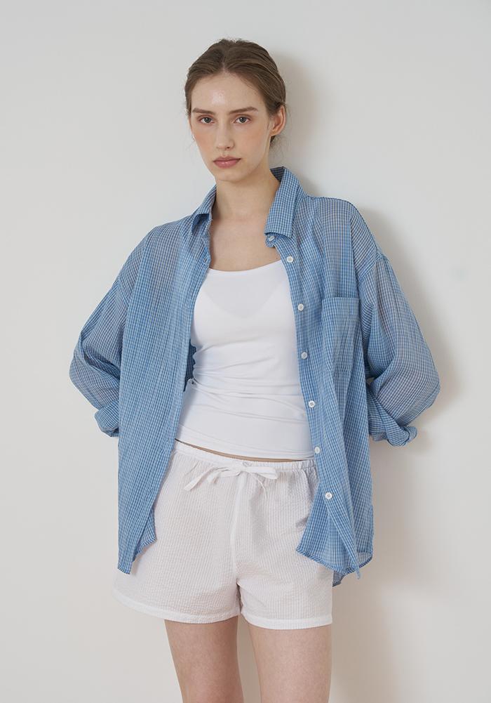 Fog Sheer Shirt (Blue)