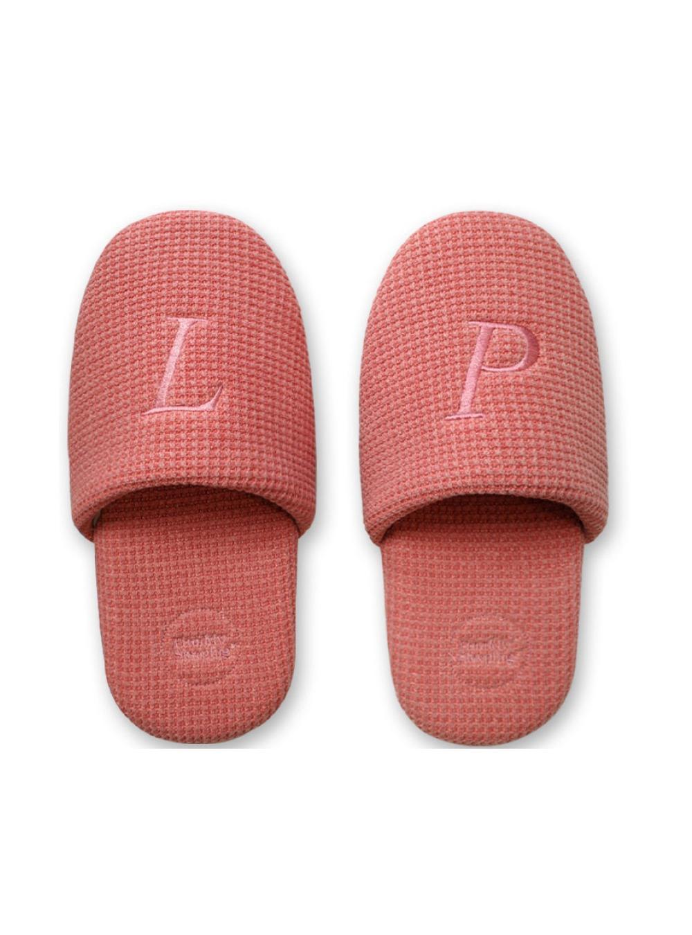 Classic Waffle Washable Room Shoes, Brick Pink