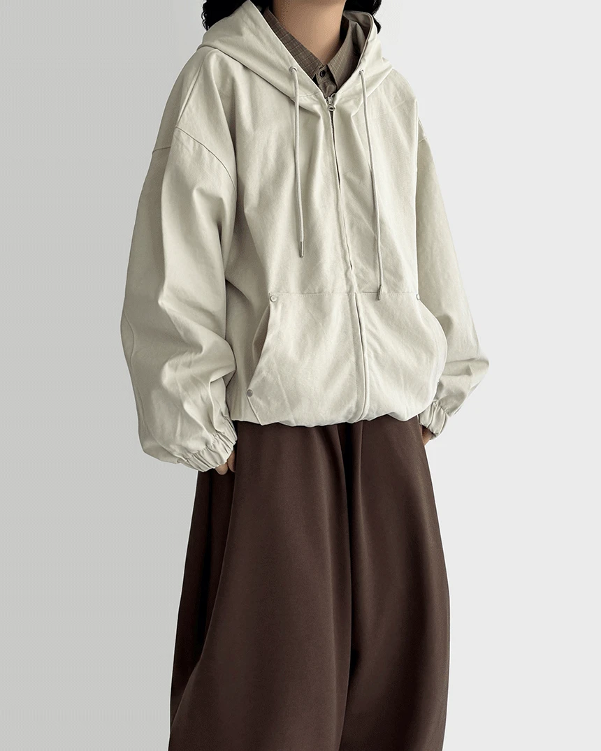 [unisex] 베딘 오버핏 후드 집업 (3color)