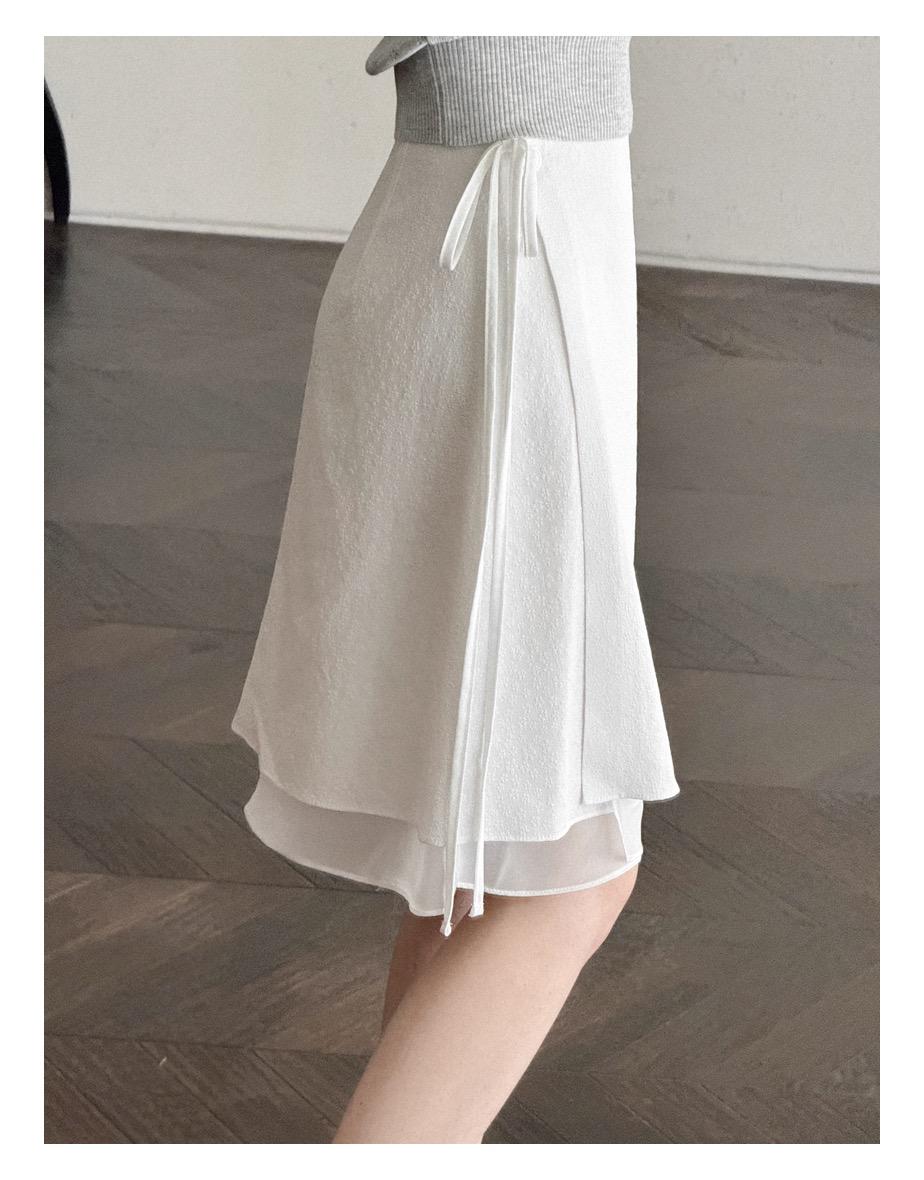 글라세 랩 미디 스커트 (2colors)