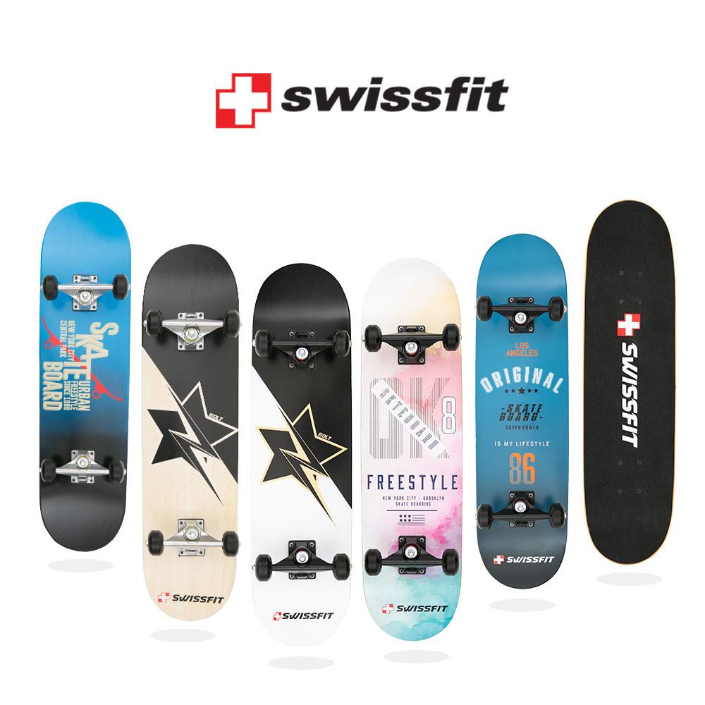 스위스핏 초보 입문용 어린이 성인 스케이트보드 전용가방+전용티툴 롱보드
