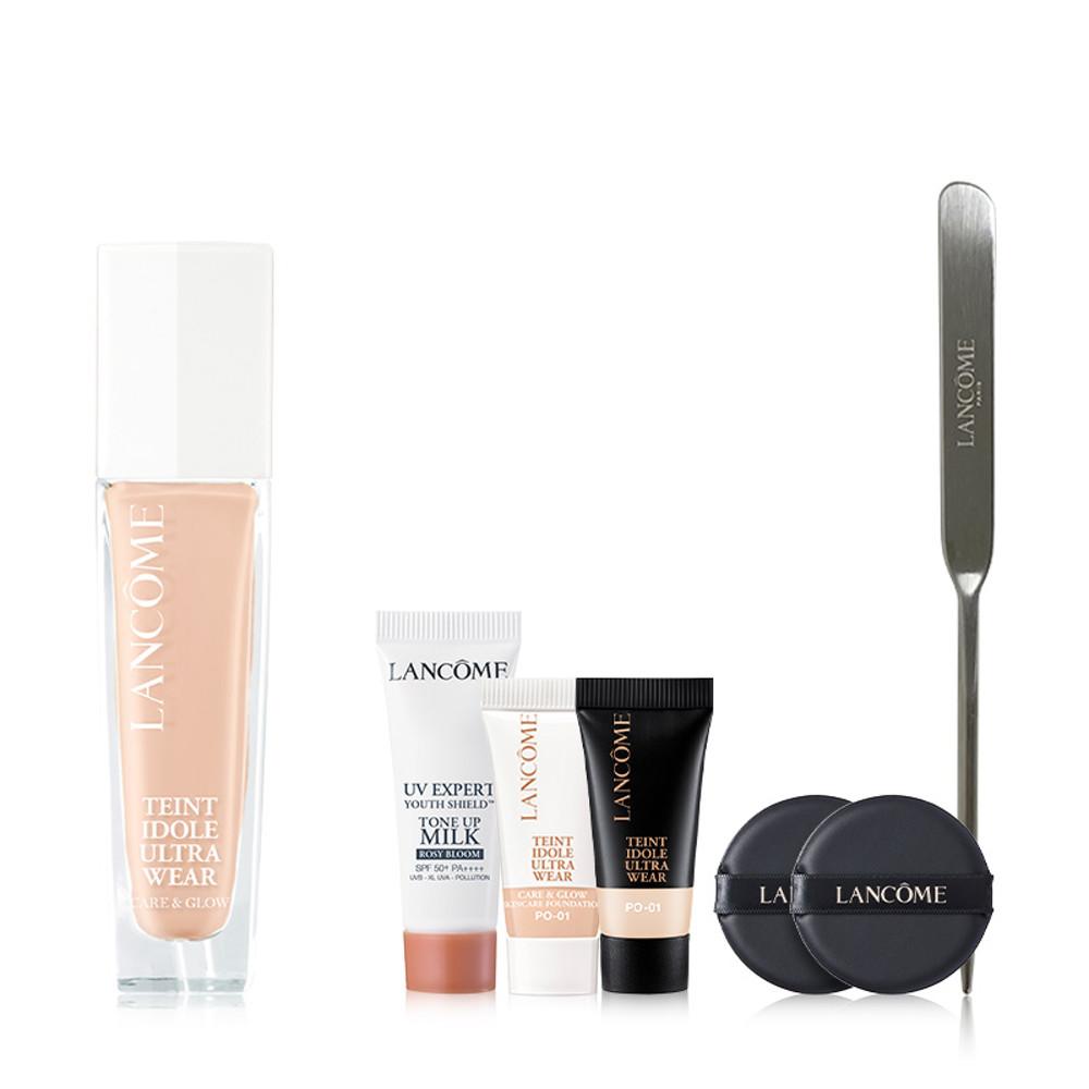 [5NB]뗑 이돌 글로우 파운데이션 30ml(+NEW 뗑이돌 파운데이션 5ML, 글로우 파운데이션 5ml, UV 엑스퍼트 10ml,메이크업 스파출라)