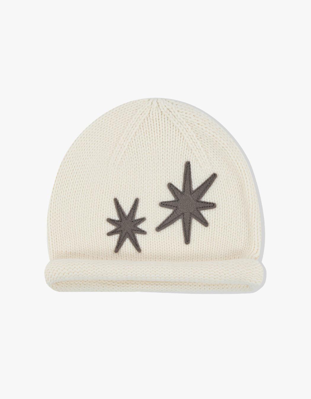 Flare Roll Brim Beanie - Ivory