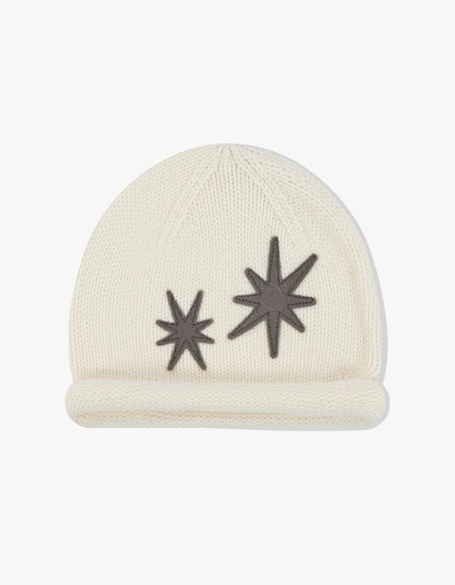 Flare Roll Brim Beanie - Ivory