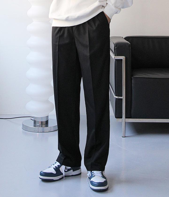 [1+1] 남녀공용 데일리 끝판왕 와이드 밴딩 슬랙스