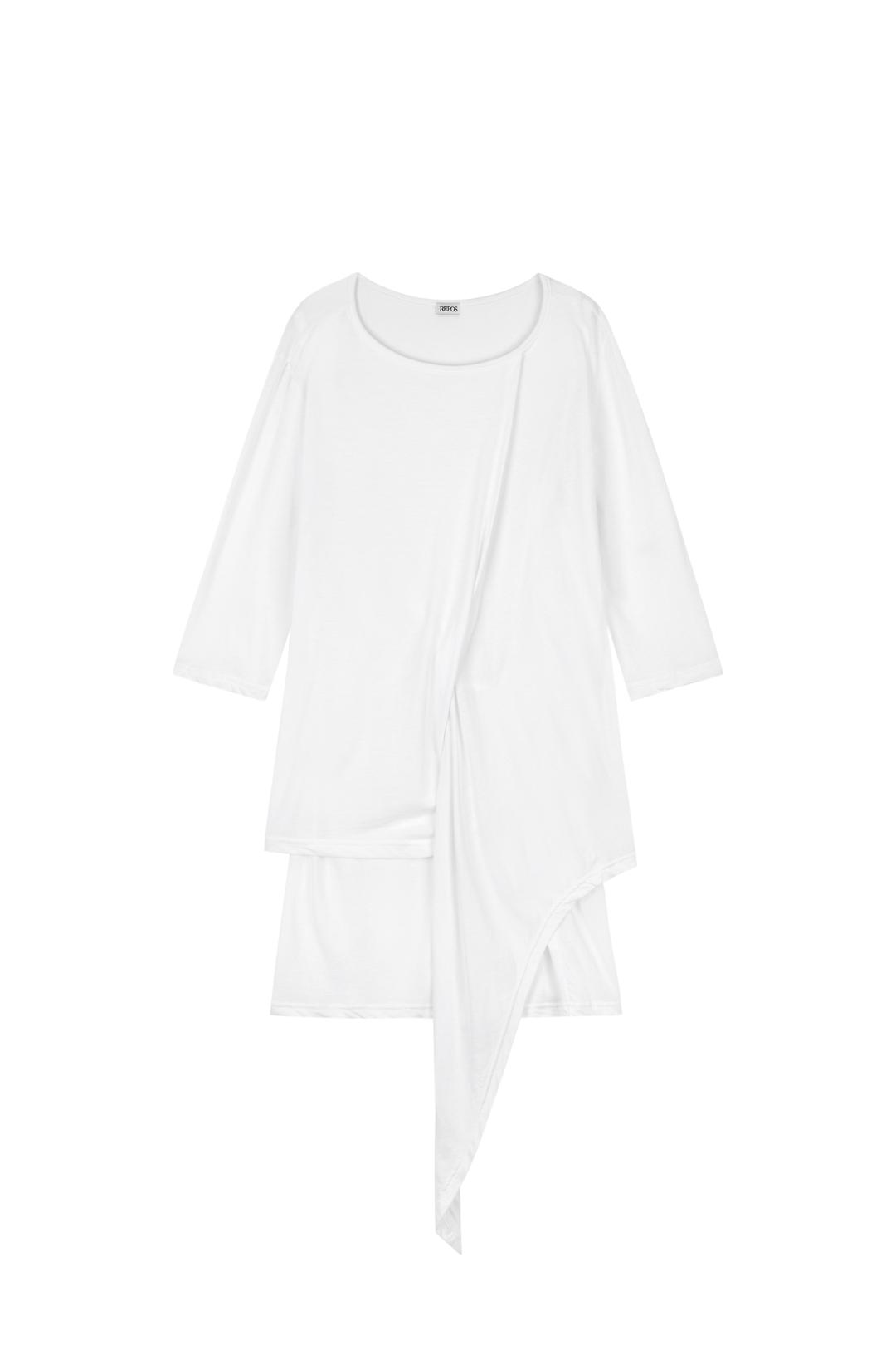 UNBALANCE WRAP T-SHIRTS (WHITE)