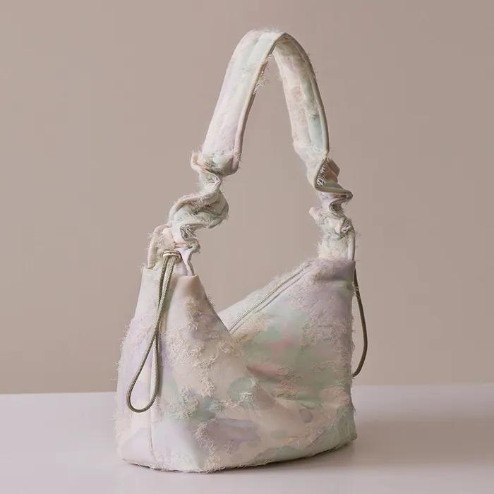 Porcelain bag (Medium) - Purple Green