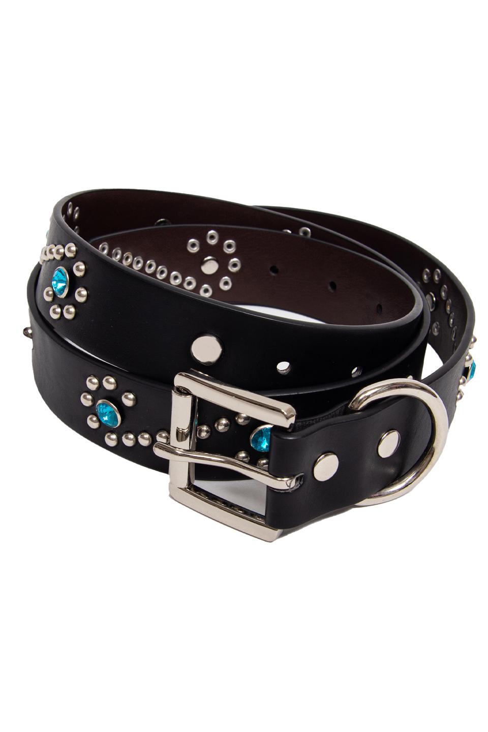 STUD BEADS BELT [BLACK]