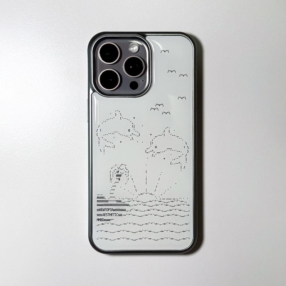 NTA Blooming Bay_ASCII CORE_003 Phone Case (SV_White/Black)