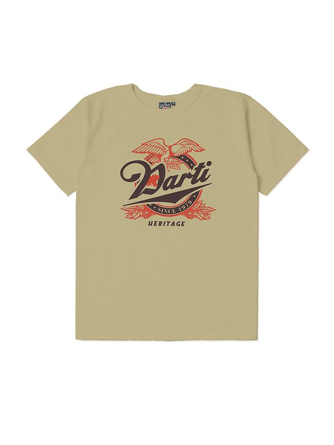 스튜디오 다치산_ 8164B Hanging Knit Print T-Shirt [Green]