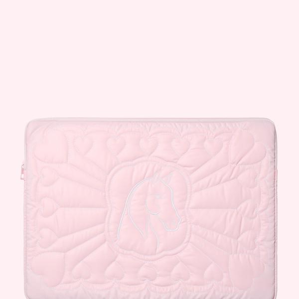 Lonely apartment X Attends Lap top Pouch (Baby Pink)